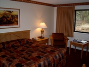 De kamer van de Yavapai Lodge in Grand Canyon National Park