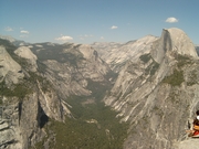 In Yosemite National Park een prachtig uitzicht bij Glacier Point...