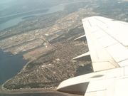 Boven Seattle, onderweg naar San Francisco