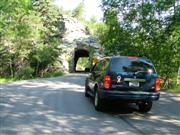 Op de Needles Highway, zou ik door de smalle tunnel kunnen...???