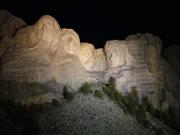 Mount Rushmore National Memorial bij nacht...